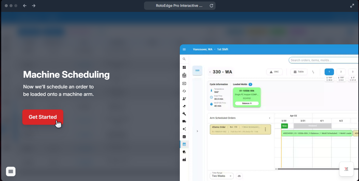 REP interactive demo - RotoEdge Pro